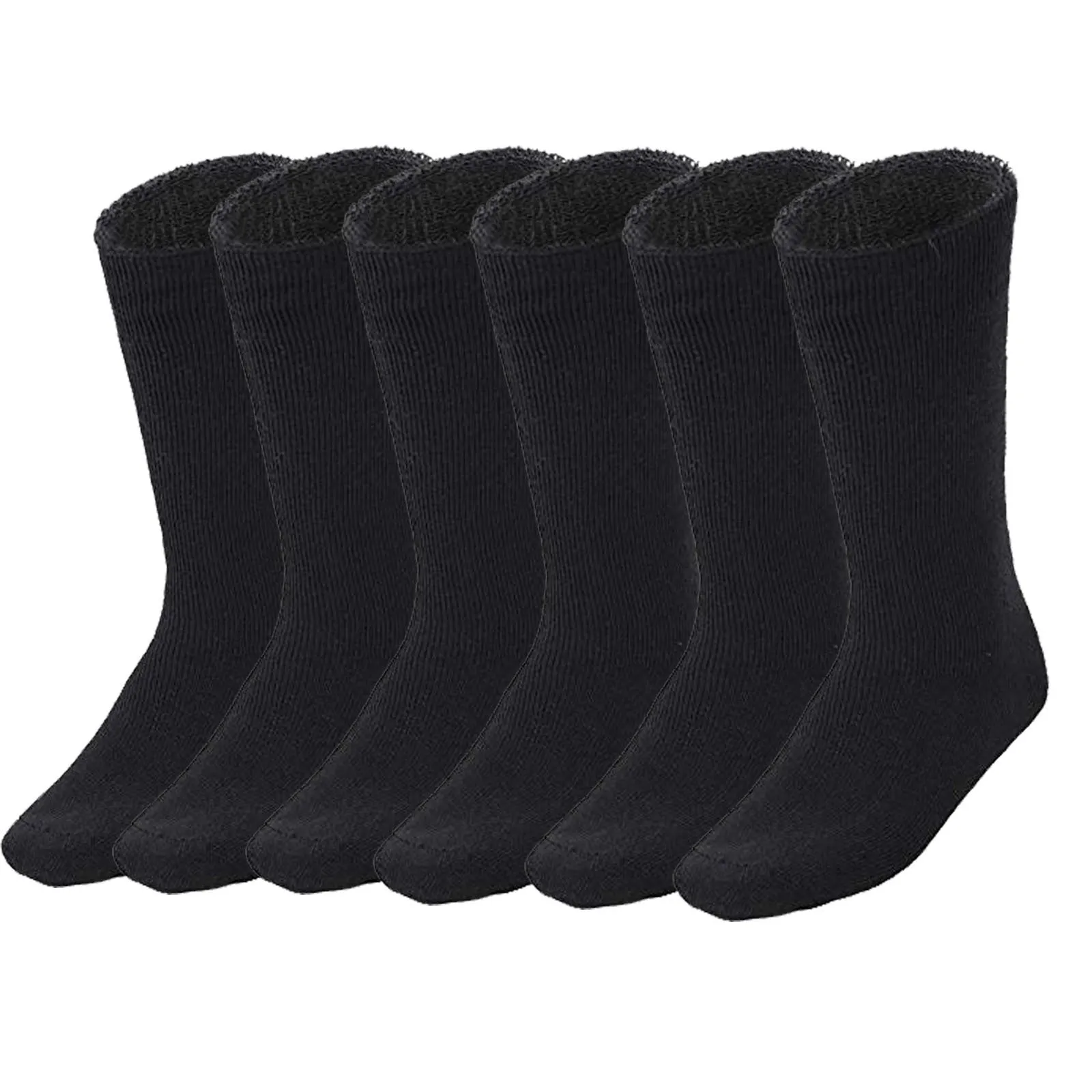 6 Pairs BAMBOO SOCKS Mens Heavy Duty Premium Thick Work Socks Cushion BULK