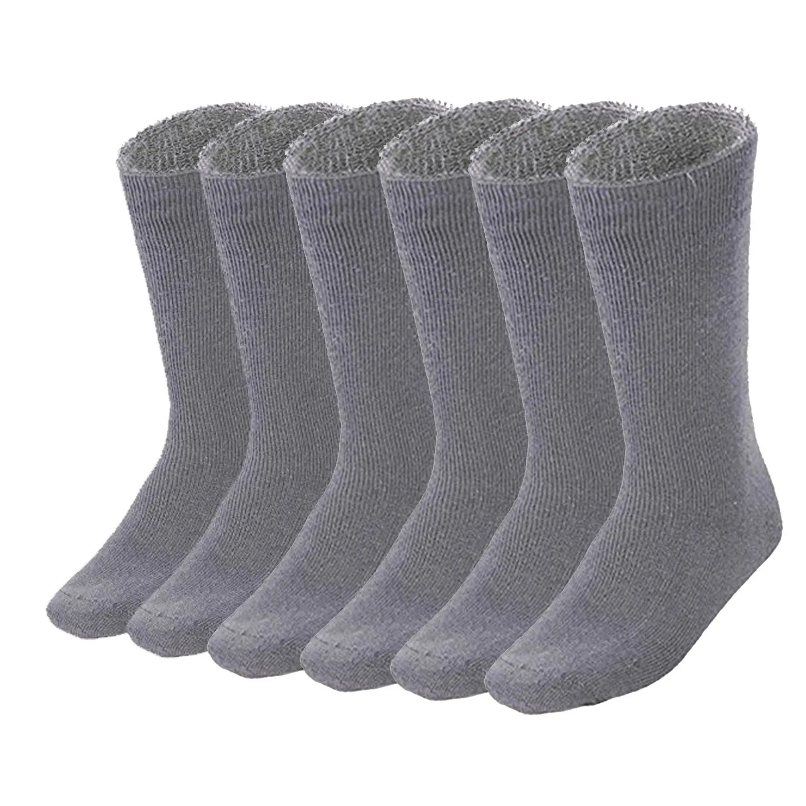 6 Pairs BAMBOO SOCKS Mens Heavy Duty Premium Thick Work Socks Cushion BULK