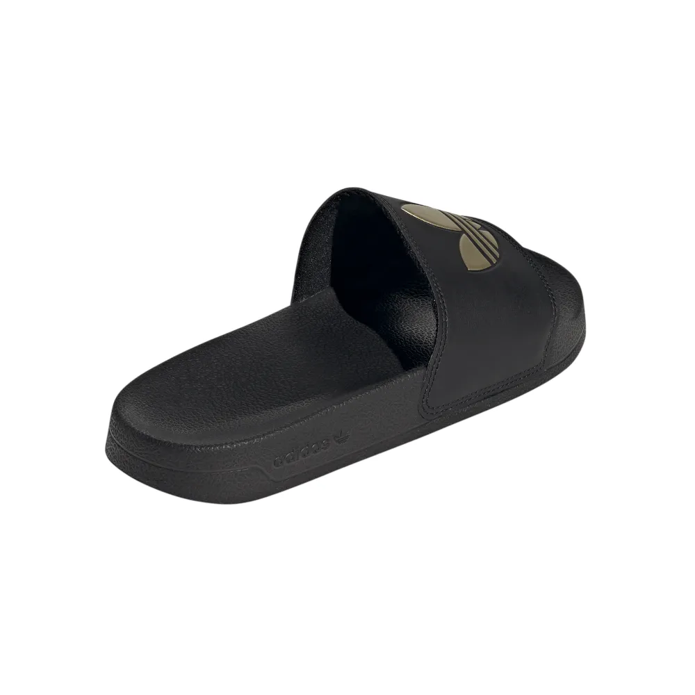 adidas Womens Adilette Lite Slide - Black / Gold