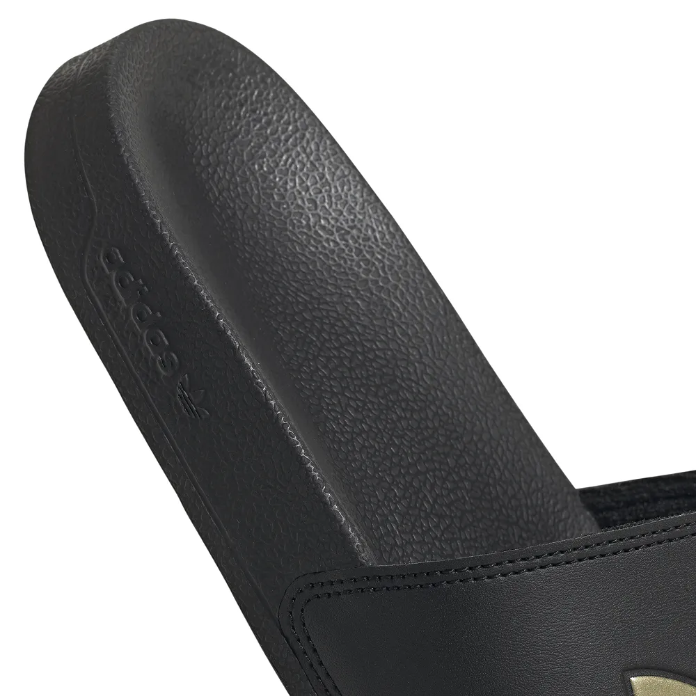 adidas Womens Adilette Lite Slide - Black / Gold
