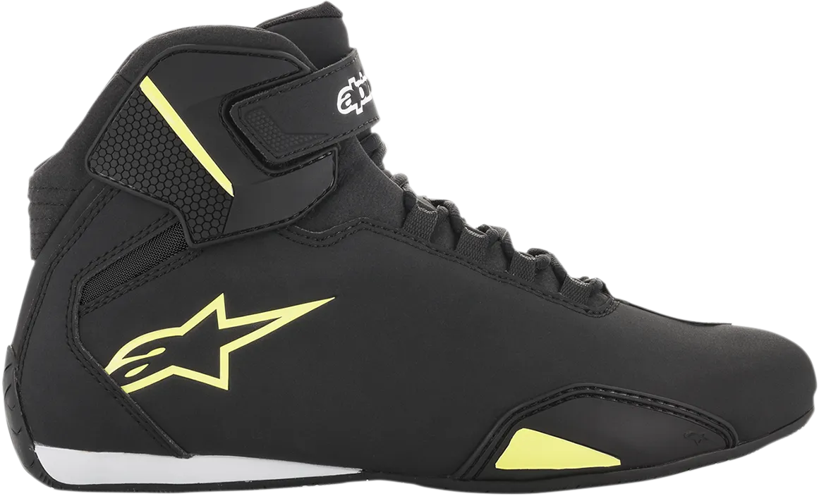 ALPINESTARS Sektor Shoes - Black/Yellow Fluorescent - US 7.5 2515518155-7.5