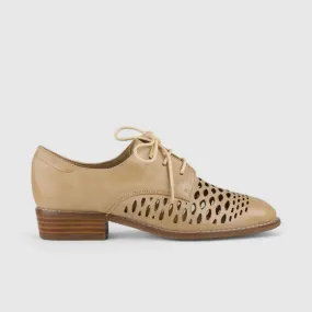 Bulbul Leather Oxford Beige 1083-16