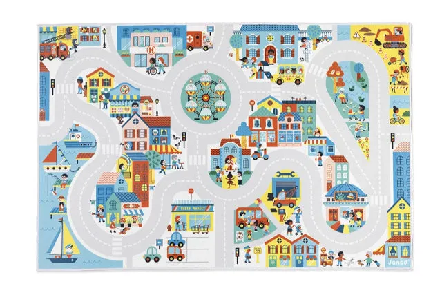 Janod Cross Roads City Play Mat