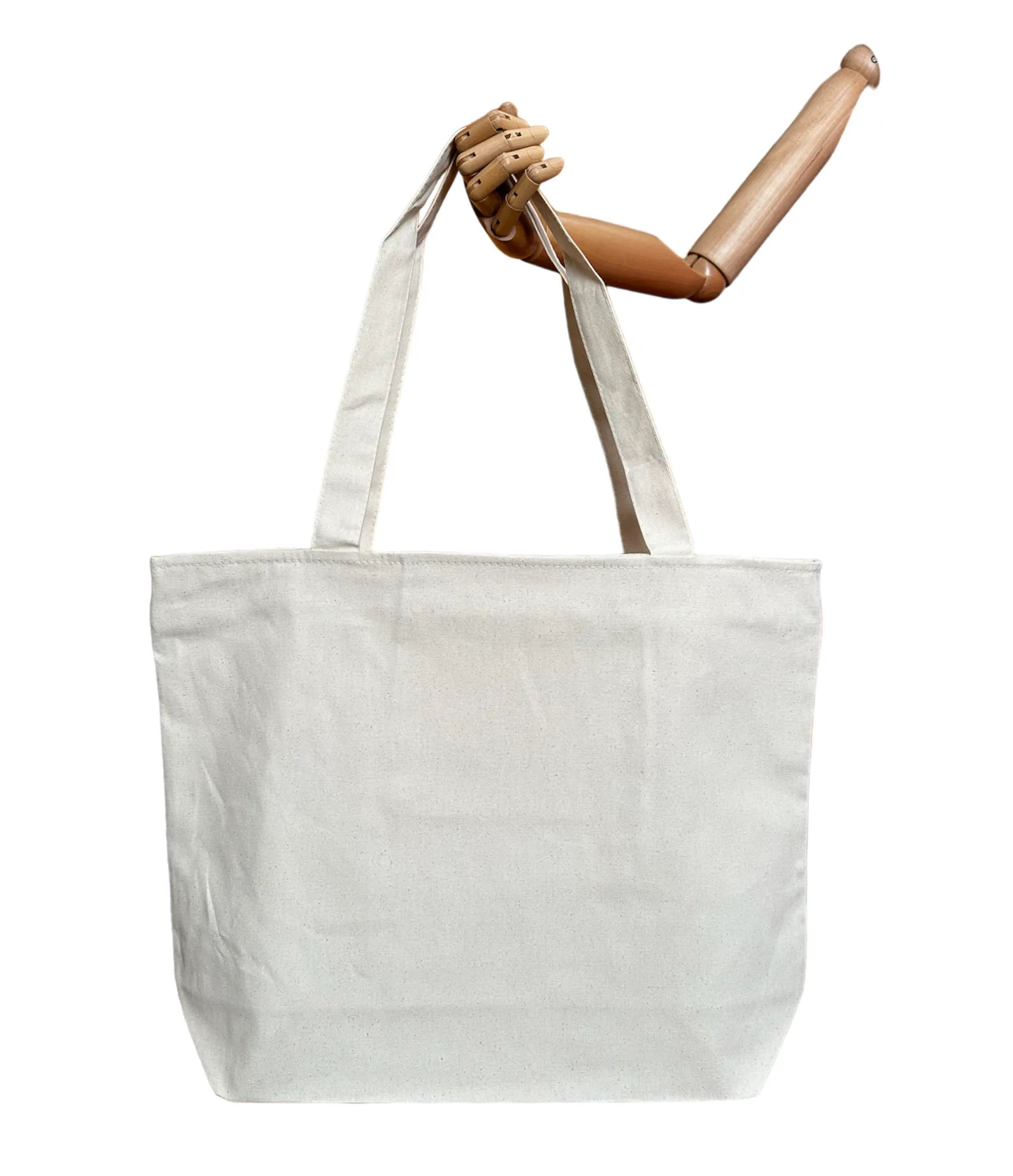 Large Size Heavy Duty Canvas Tote Bags with Zipper