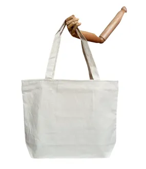 Large Size Heavy Duty Canvas Tote Bags with Zipper