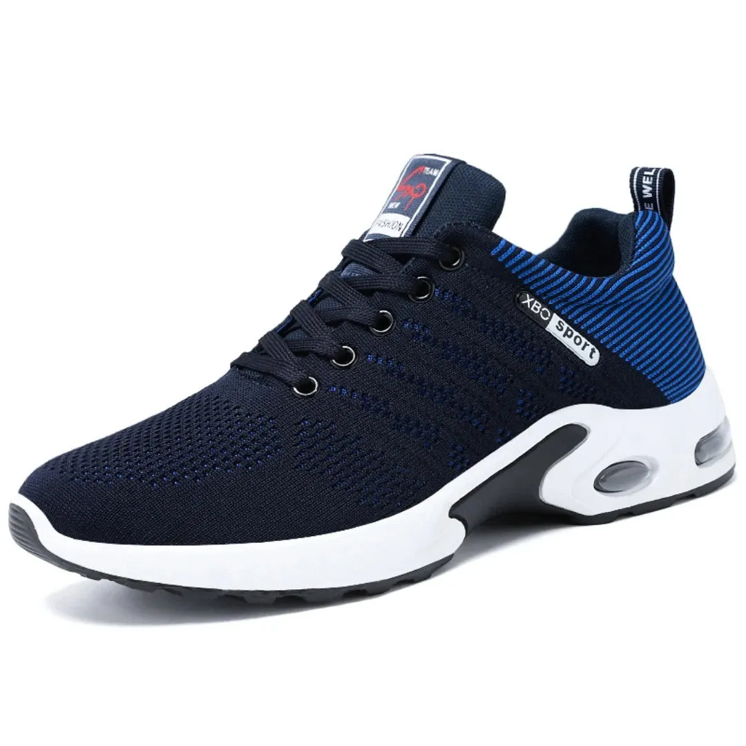 Men's Trendy Breathable Lace-Up Running Shoes Korean Light Casual Sports Sneakers