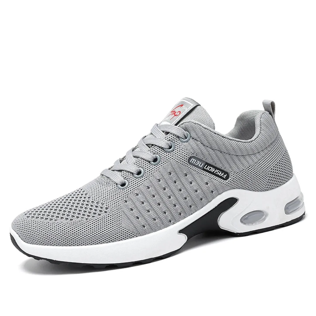 Men's Trendy Breathable Lace-Up Running Shoes Korean Light Casual Sports Sneakers