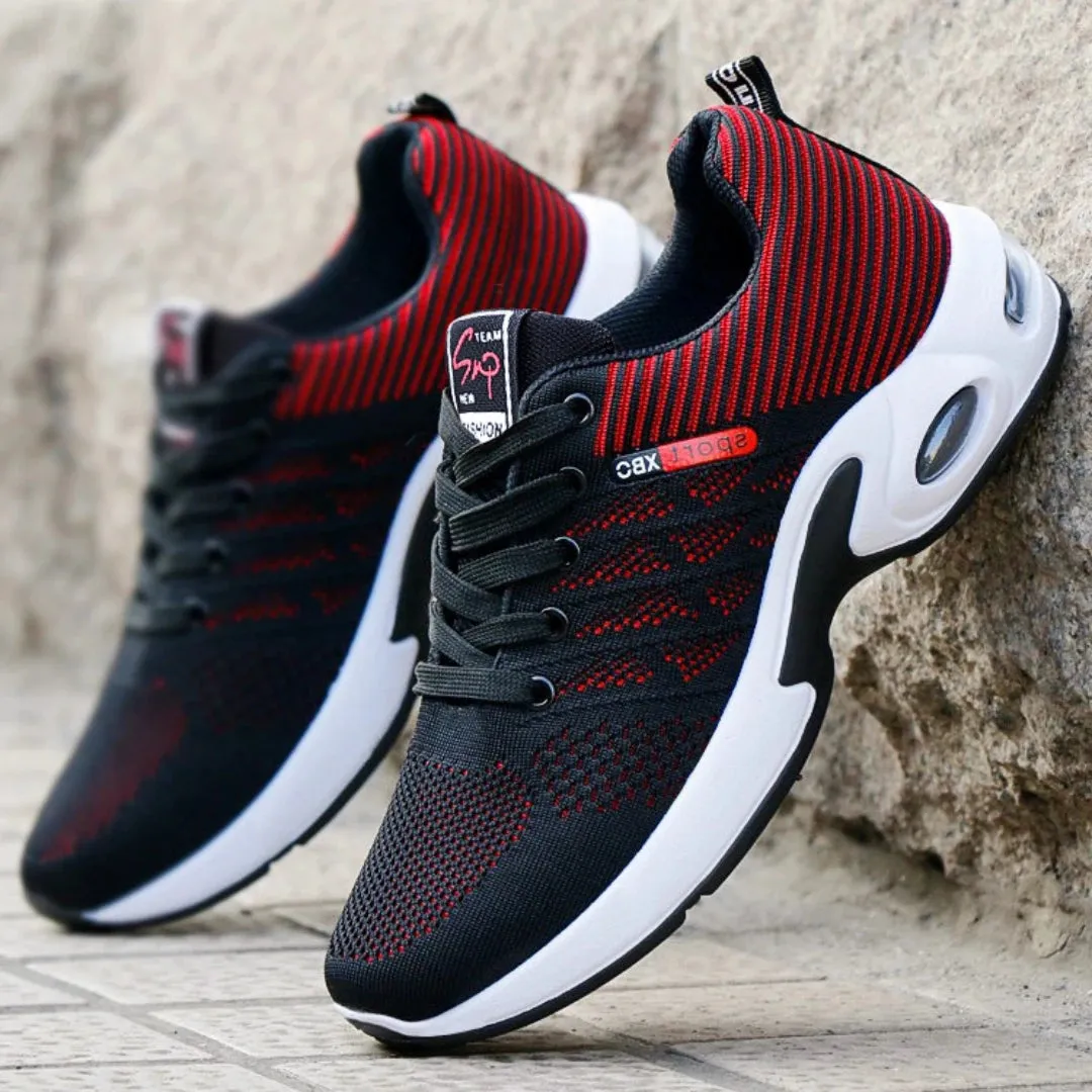 Men's Trendy Breathable Lace-Up Running Shoes Korean Light Casual Sports Sneakers