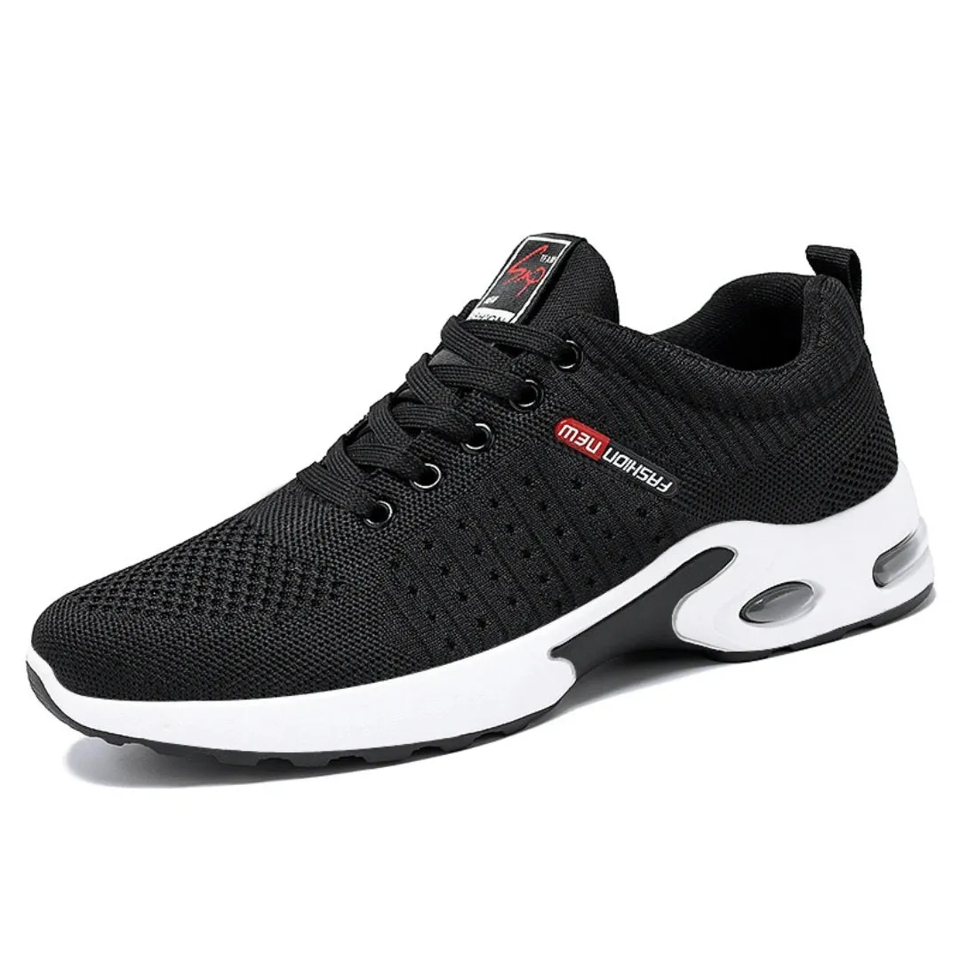 Men's Trendy Breathable Lace-Up Running Shoes Korean Light Casual Sports Sneakers