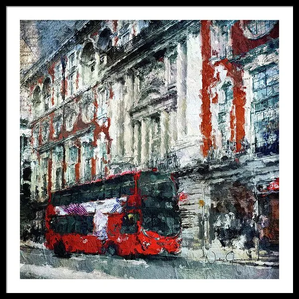 Oxford Street - Framed Print