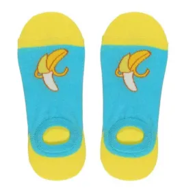 SF303 Light Blue Banana Low Cut Socks