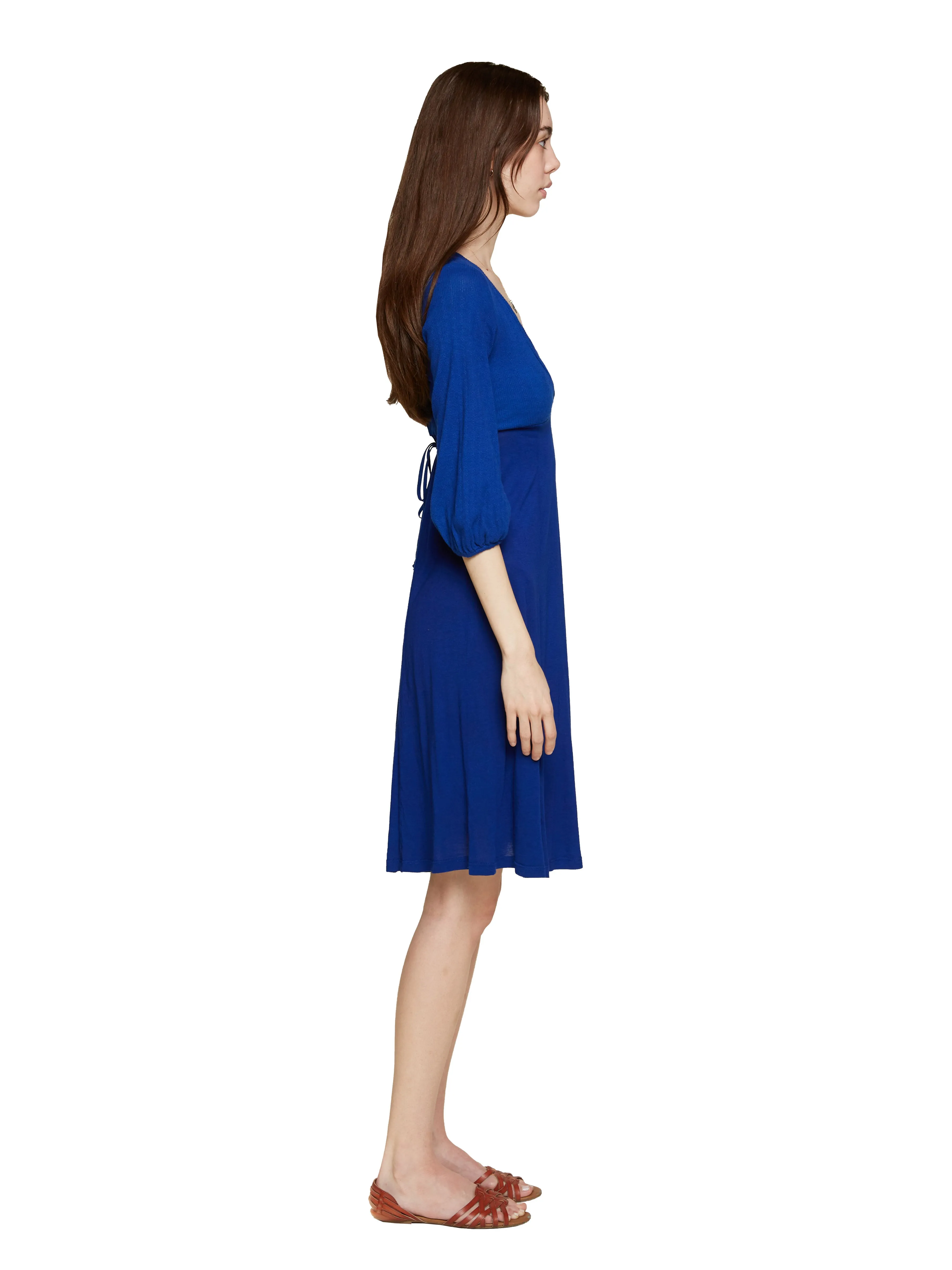 Supima House Dress in Cobalt