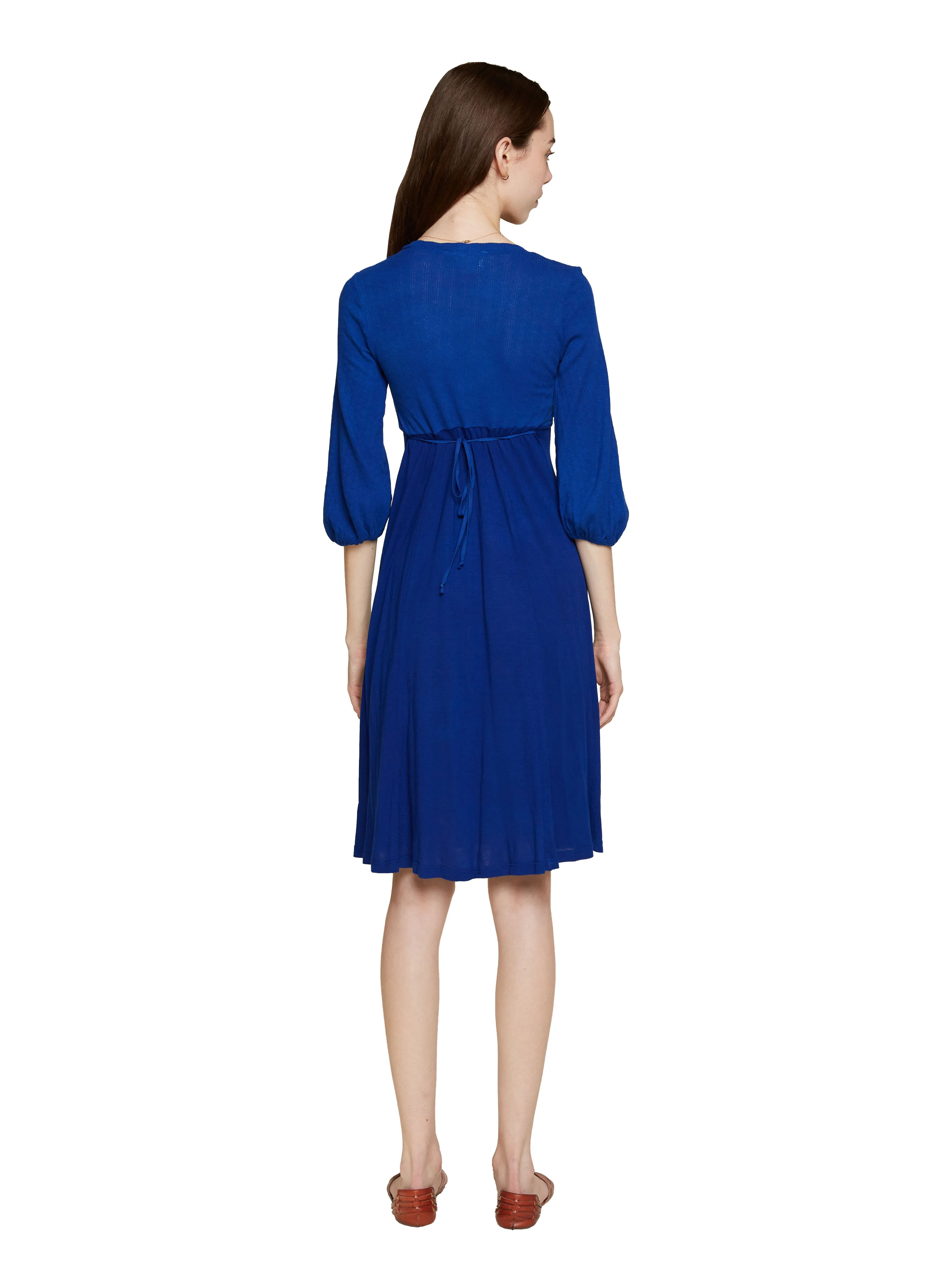 Supima House Dress in Cobalt
