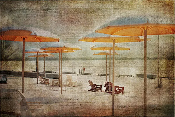 Yellow Parasols - Art Print