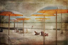 Yellow Parasols - Art Print