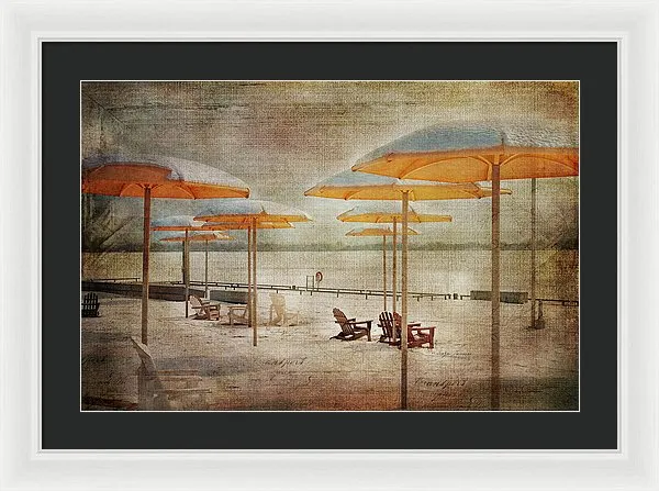 Yellow Parasols - Framed Print