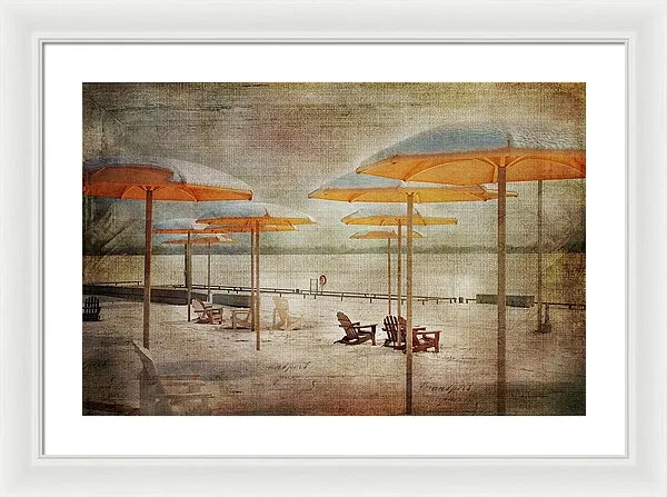 Yellow Parasols - Framed Print