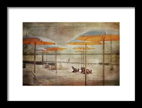 Yellow Parasols - Framed Print