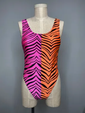 Zebra High Cut Bodysuit